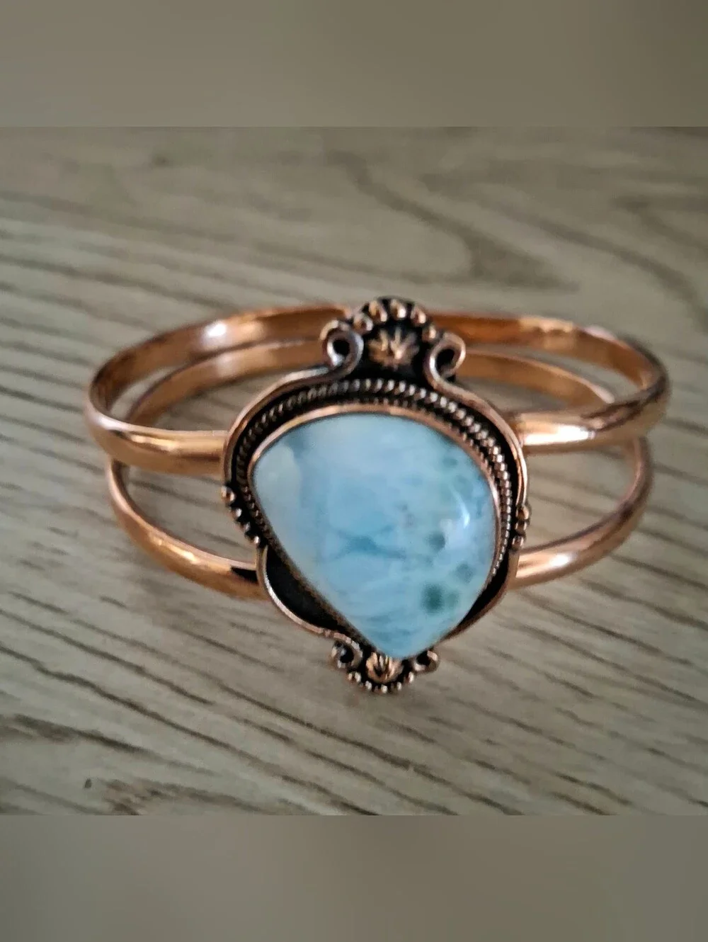 Larimar Copper Cuff